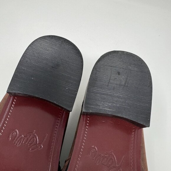 Roper Womens Brown Leather Silver Concho Accent Slip on Loafer Size 8.5 - Picture 8 of 13